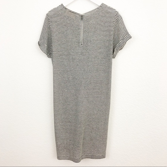 Alice + Olivia XS Black & White Stripe Linen Mini Dress EUC - Picture 2 of 7